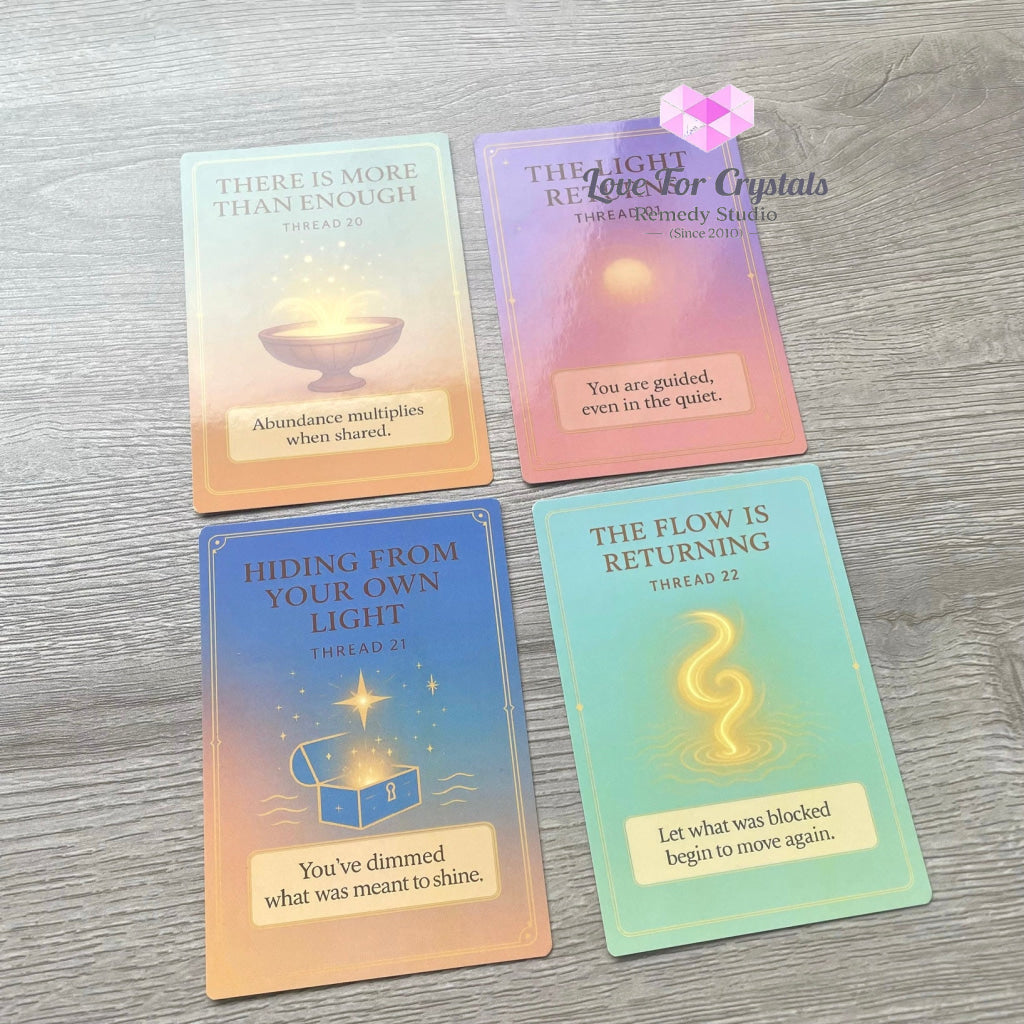 Whispers from the Lightweaver An Oracle Card Deck by Audrey Aelthira with FREE Crystal Wish Tree Bottle Oracle card