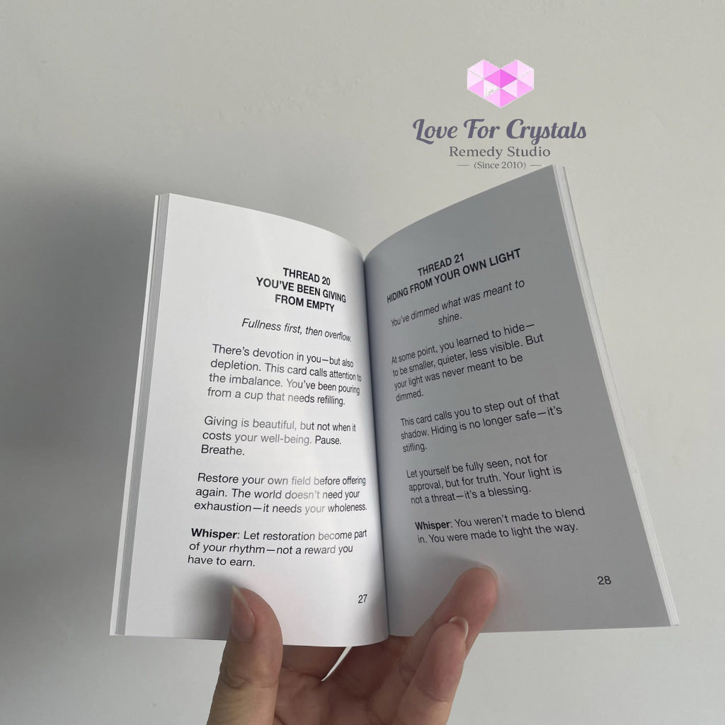 Whispers from the Lightweaver An Oracle Card Deck by Audrey Aelthira with FREE Crystal Wish Tree Bottle Oracle card