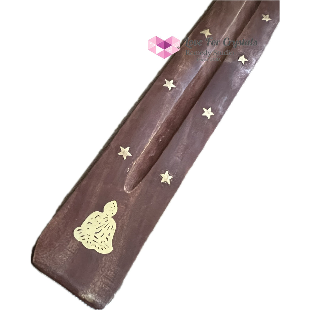 Wooden Incense Stick Holder (with Symbols) Buddha (Per Piece)