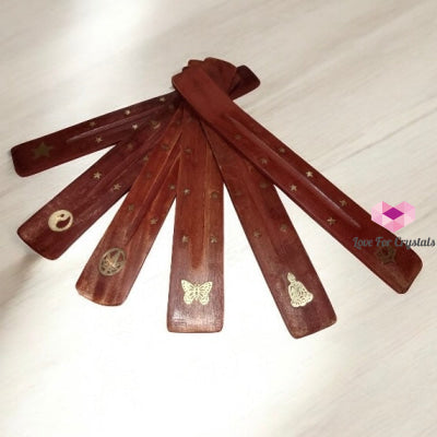 Wooden Incense Stick Holder (with Symbols)