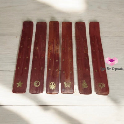 Wooden Incense Stick Holder (with Symbols)