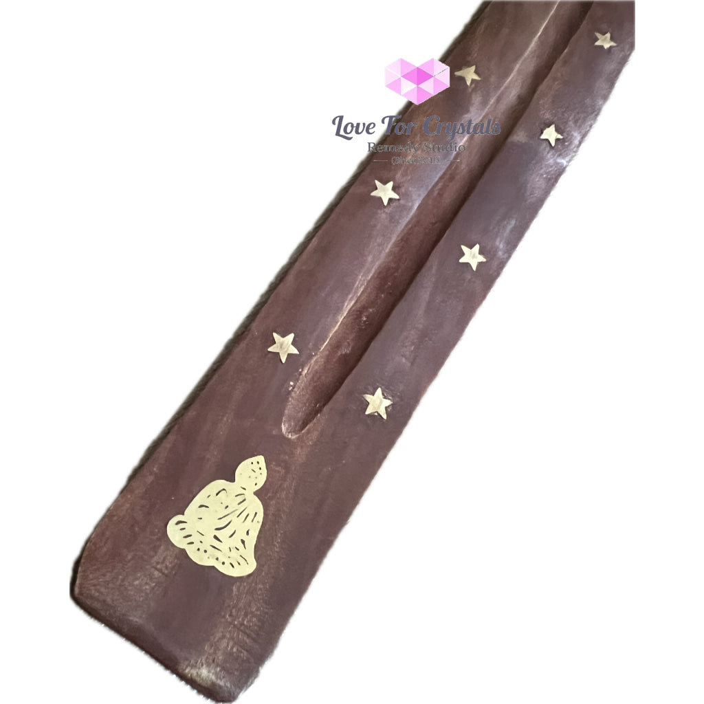 Wooden Incense Stick Holder (with Symbols) Buddha (Per Piece)