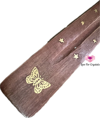 Wooden Incense Stick Holder (with Symbols) Butterfly (Per Piece)