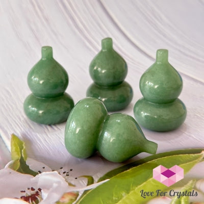 Wu Lou Hulu Crystal Gourd (Feng Shui) Green Aventurine Feng Shui