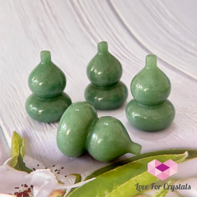 Wu Lou Hulu Crystal Gourd (Feng Shui) Green Aventurine 2-2.5 (Per Piece) Feng Shui
