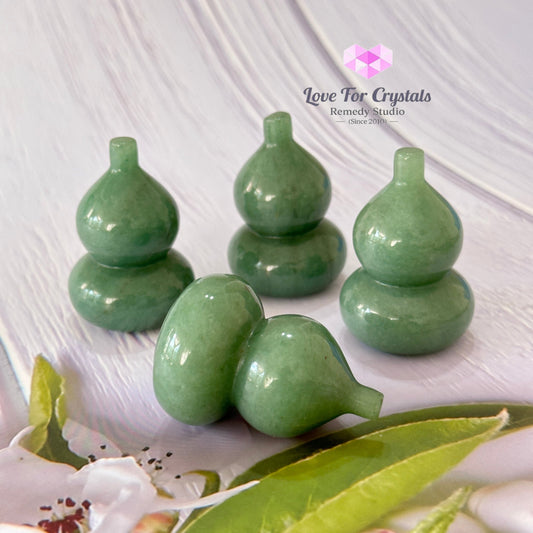 Wu Lou Hulu Crystal Gourd (Feng Shui) Green Aventurine 2-2.5 (Per Piece) Feng Shui