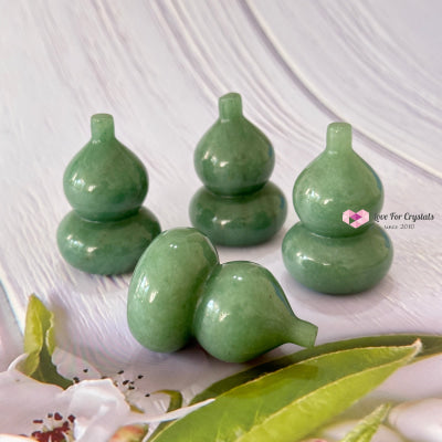 Wu Lou Hulu Crystal Gourd (Feng Shui) Green Aventurine 2-2.5 (Per Piece) Feng Shui