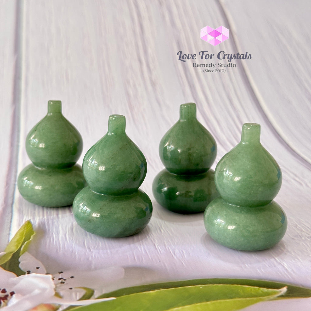 Wu Lou Hulu Crystal Gourd (Feng Shui) Green Aventurine Feng Shui