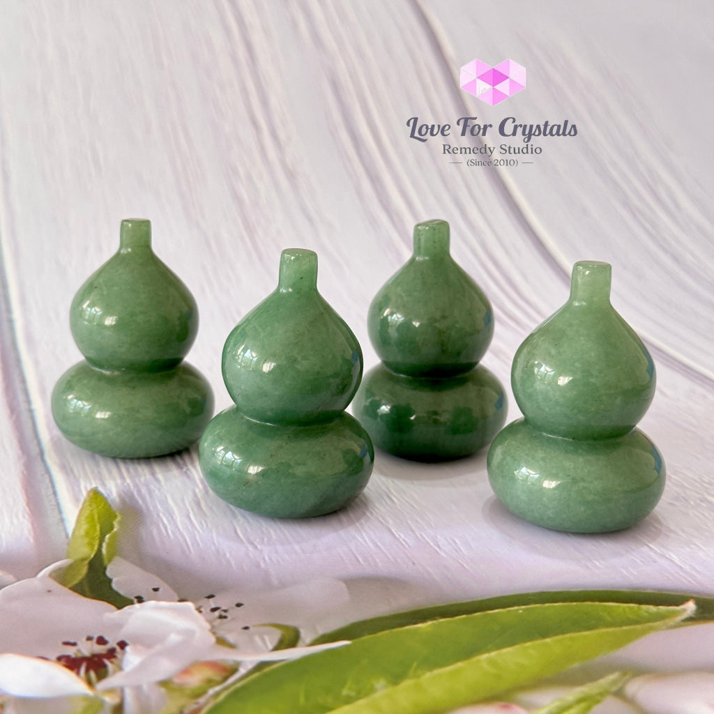 Wu Lou Hulu Crystal Gourd (Feng Shui) Green Aventurine Feng Shui