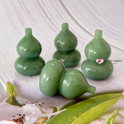 Wu Lou Hulu Crystal Gourd (Feng Shui) Green Aventurine Feng Shui