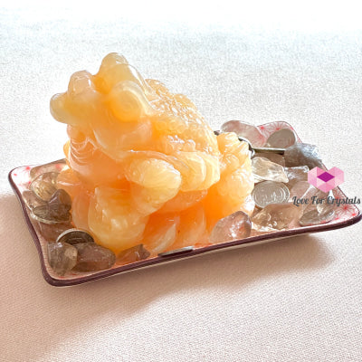 Yellow Jade Money Frog (Feng Shui)