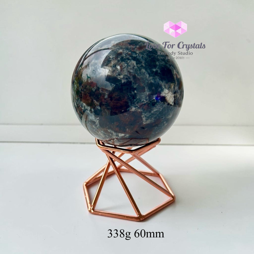 Yooperlite Sphere with Stand - 338g 60mm - Crystal sphere