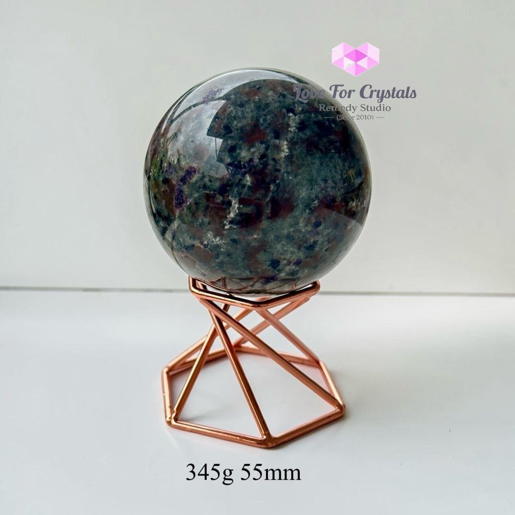 Yooperlite Sphere with Stand - 345g 55mm - Crystal sphere