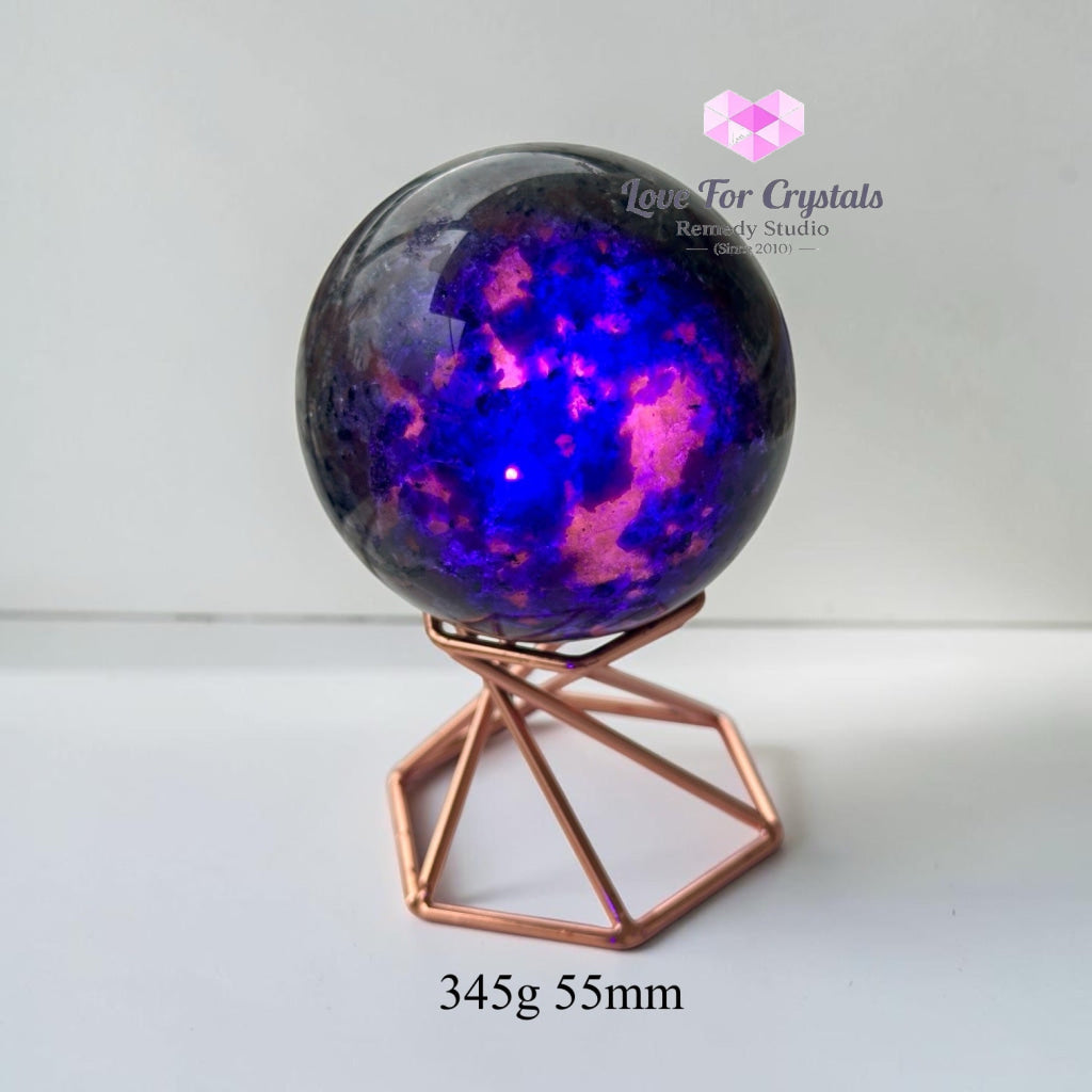 Yooperlite Sphere with Stand - Crystal sphere