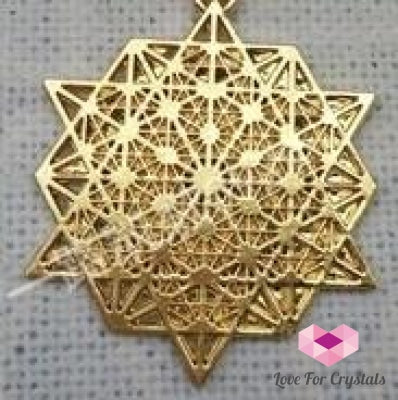 3D Flower Of Life Pendant 4.5Cm With Chain Metaphysical Tool