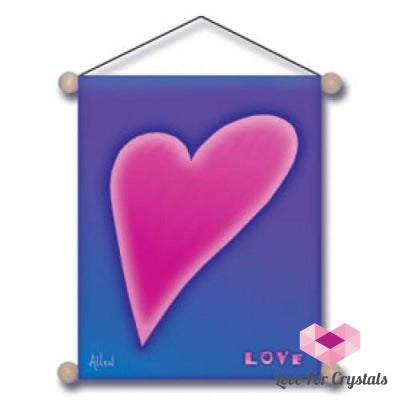 Accent Banner- Heart Love (7.5 X 9.5) Banners & Stickers