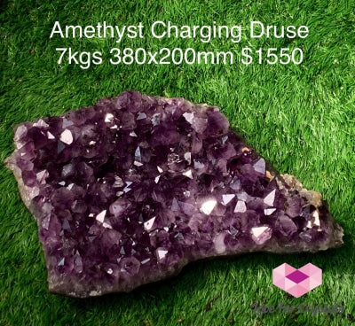 Amethyst Charging Druse (Brazil) 7Kgs Aaa Caves Geodes And Clusters
