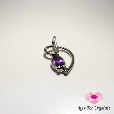 Amethyst Pendant In 925 Silver (10Mm Stone) Pendants & Necklaces