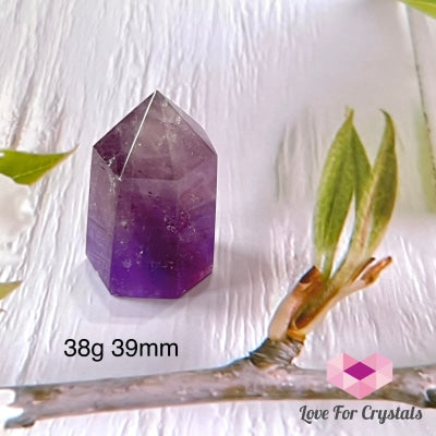 Amethyst Tower Point (Brazil) Aaa Grade 38G 39Mm Polished Crystal