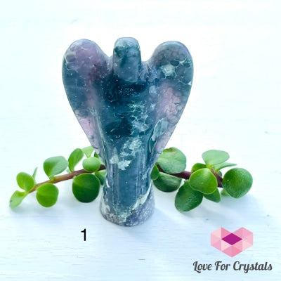 Angel Carved Grape Agate (Archangel Zadkiels Abundance) Photo 1 Crystal Carved
