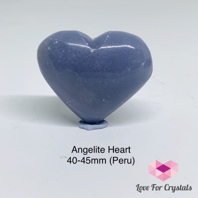 Angelite Heart (40-45Mm) Peru
