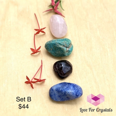 Attract Love And Harmony Crystal Set (4 Stones) Brazil B Sets
