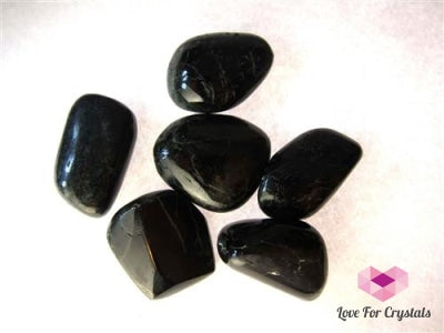 Black Star Diopside Tumbled (Per Pc) India Stones