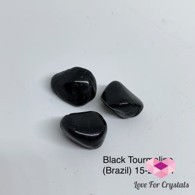 Black Tourmaline Tumbled (Brazil) Stones