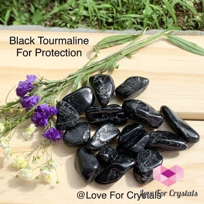 Black Tourmaline Tumbled Per Pack (50G) Brazil Stones