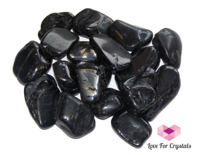 Black Tourmaline Tumbled Premium 10-15Mm (Brazil) Stones