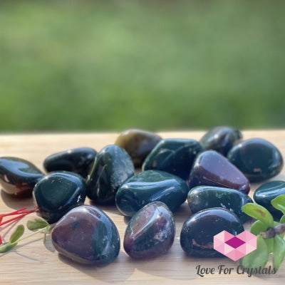 Bloodstone Tumbled (India) Pack Of 3 (20Mm-25Mm) Stones