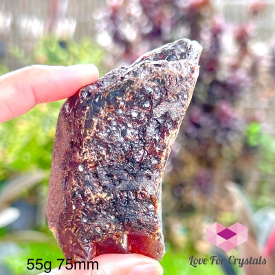 Blue Amber Raw (Aaa Grade) Indonesia (Rare!) 55G 75Mm Stones