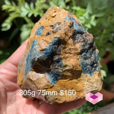 Blue Apatite In Jasper Raw (Brazil) 305G 75Mm Stones