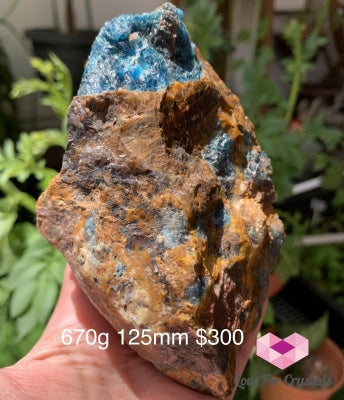 Blue Apatite In Jasper Raw (Brazil) 670G 125Mm Stones