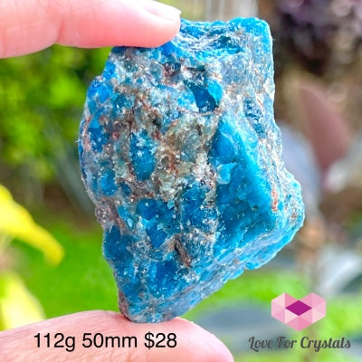 Blue Apatite Raw (Brazil) 112G 50Mm Crystals