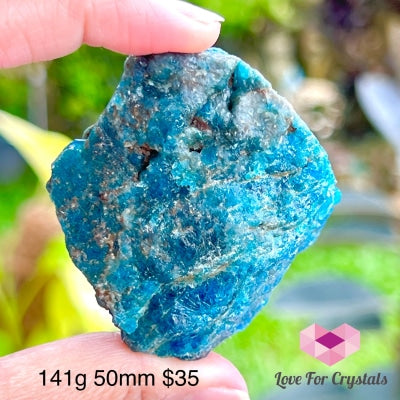 Blue Apatite Raw (Brazil) 141G 50Mm Crystals