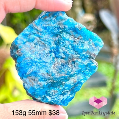 Blue Apatite Raw (Brazil) 153G 55Mm Crystals
