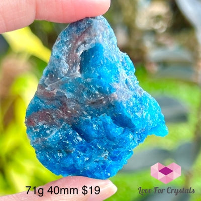 Blue Apatite Raw (Brazil) 71G 40Mm Crystals