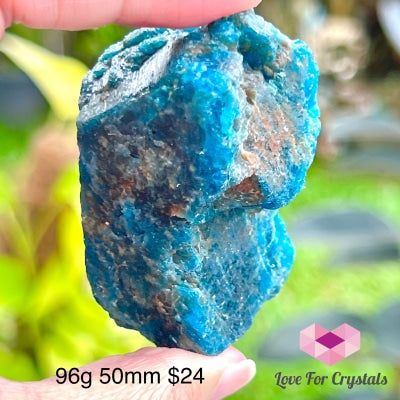 Blue Apatite Raw (Brazil) 96G 50Mm Crystals