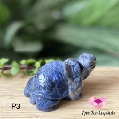 Blue Sodalite Carved Tortoise/turtle 65Mm Photo 3 Polished Stones