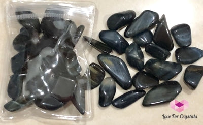 Blue Tigers Eye Tumbled Per Pack (50G) Africa Stones