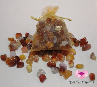 Carnelian Chips 100Gm Tumbled Stones