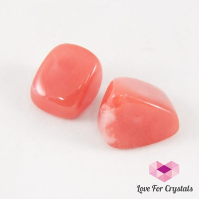 Cherry Quartz Tumbled (Pack Of 2) Man-Made Crystal Stones
