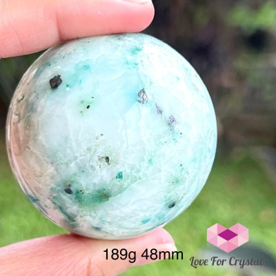Chrysoprase Sphere (Brazil) 189G 48Mm Spheres Crystal