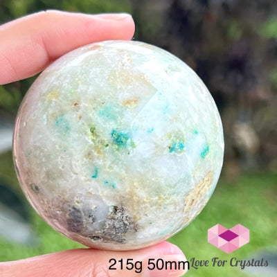 Chrysoprase Sphere (Brazil) 215G 50Mm Spheres Crystal