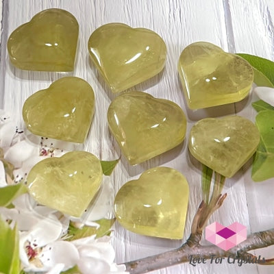 Citrine (Natural) Heart Polished (Brazil) Aaa Grade) Crystals