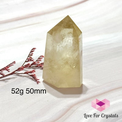Citrine (Natural) Tower Points (Brazil) 52G 50Mm