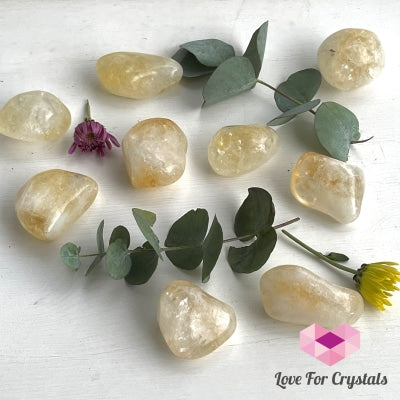 Citrine Pebble Stones (Brazil) Tumbled