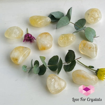 Citrine Pebble Stones (Brazil) Tumbled