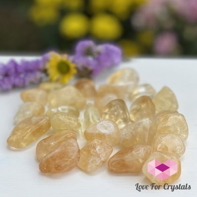 Citrine Tumbled (Brazil) Aaa (Per Pack) Pack Of 3 (20-35Mm) Stones